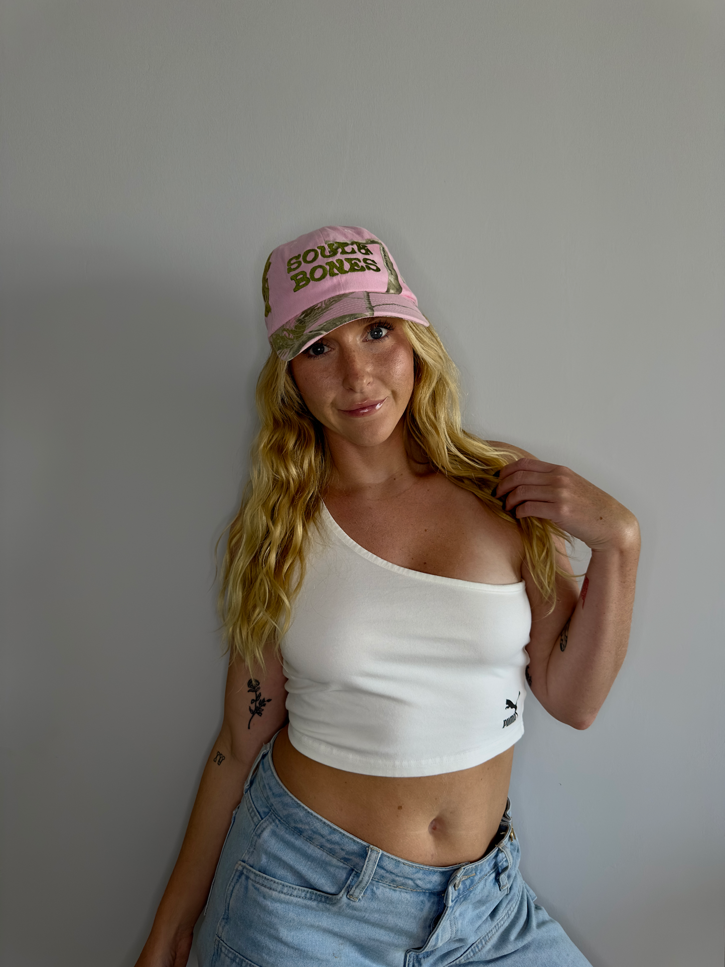 PINK CAMO HAT