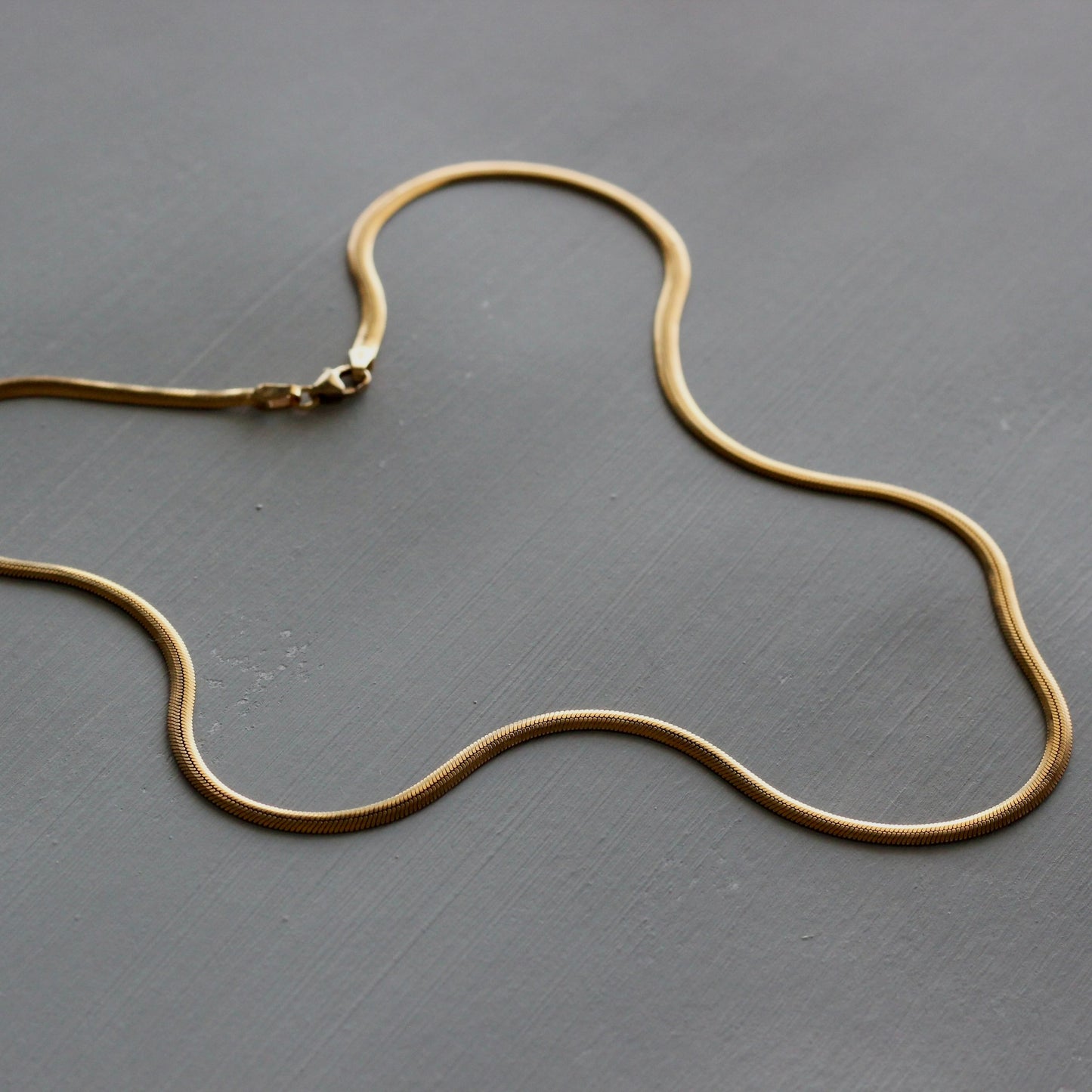 HERRINGBONE NECKLACE (G)