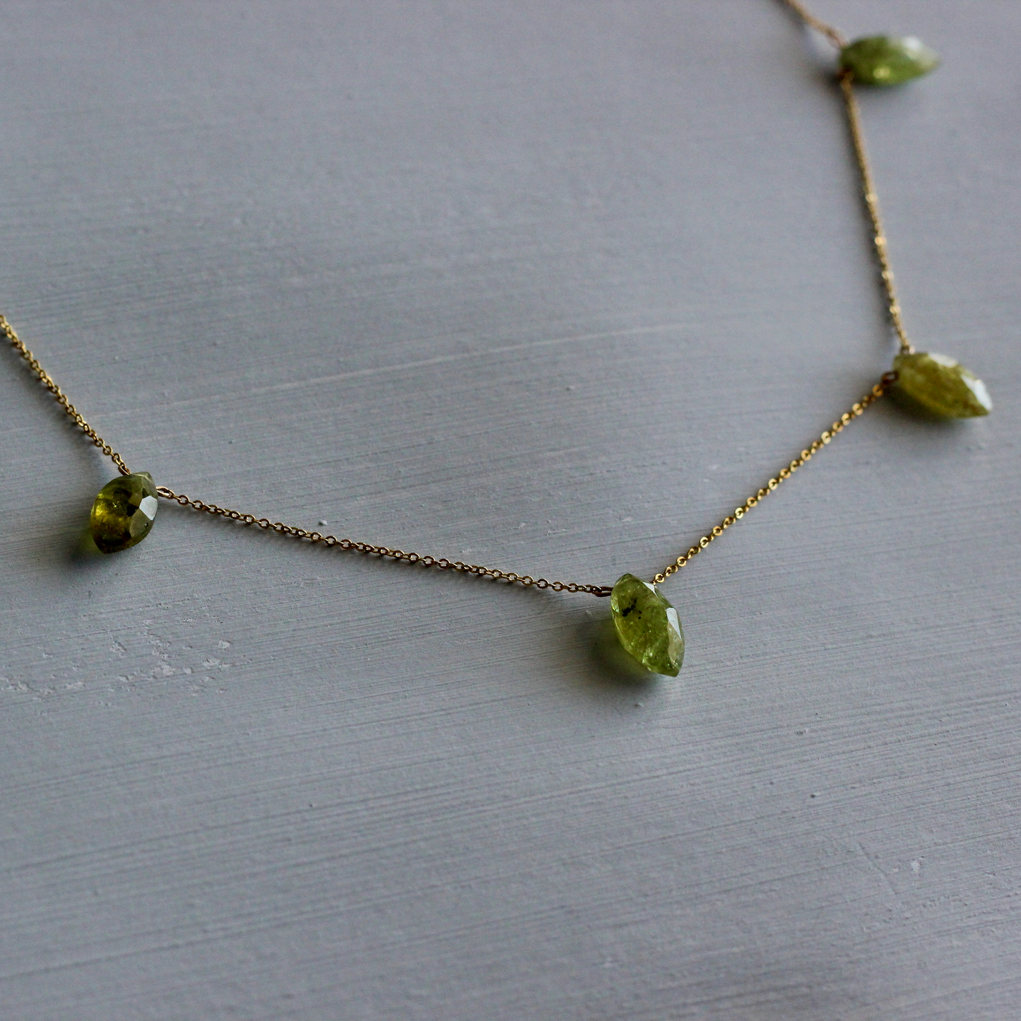 GREEN KYANITE NECKLACE