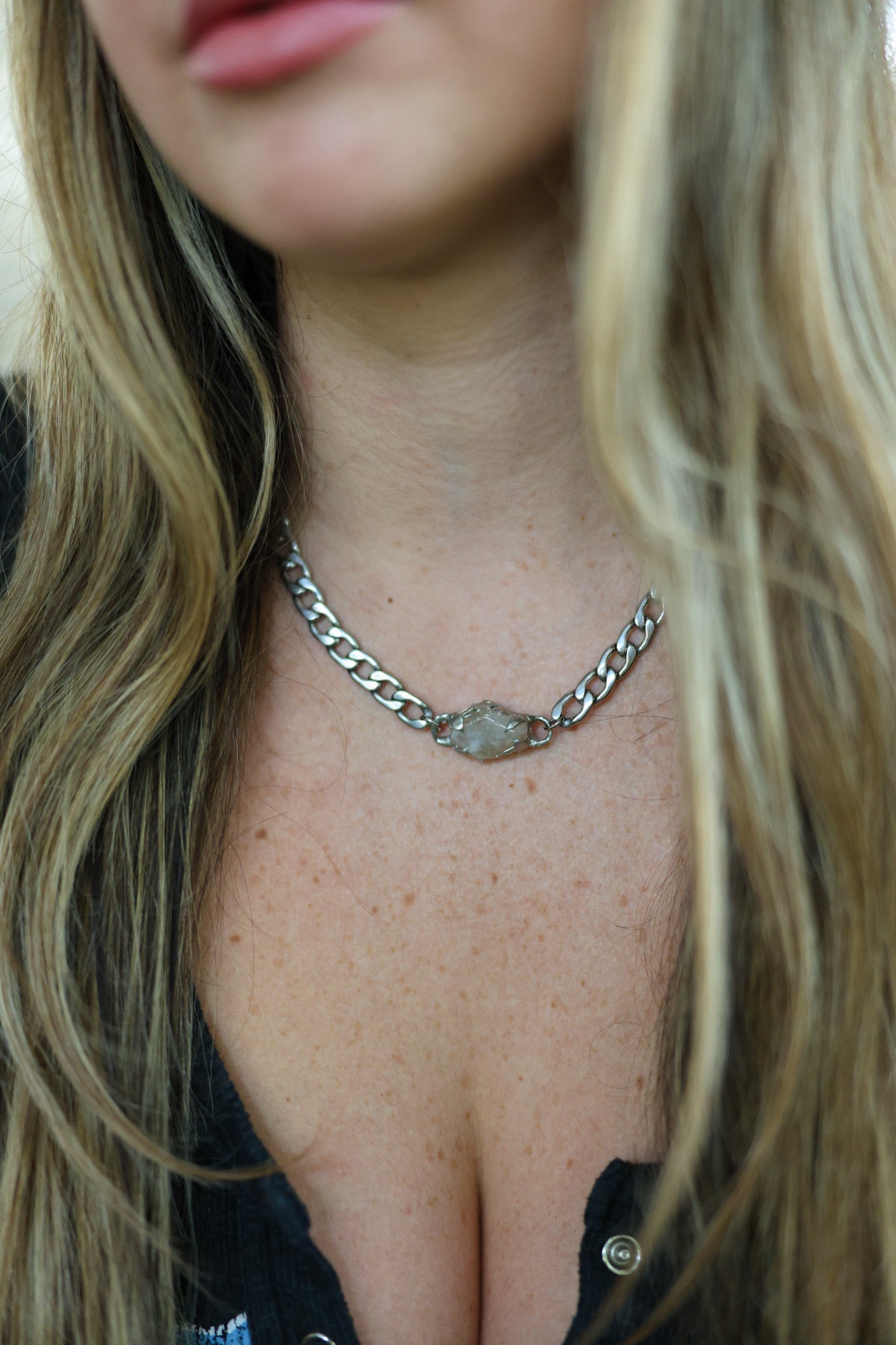 Citrine Jagged Necklace