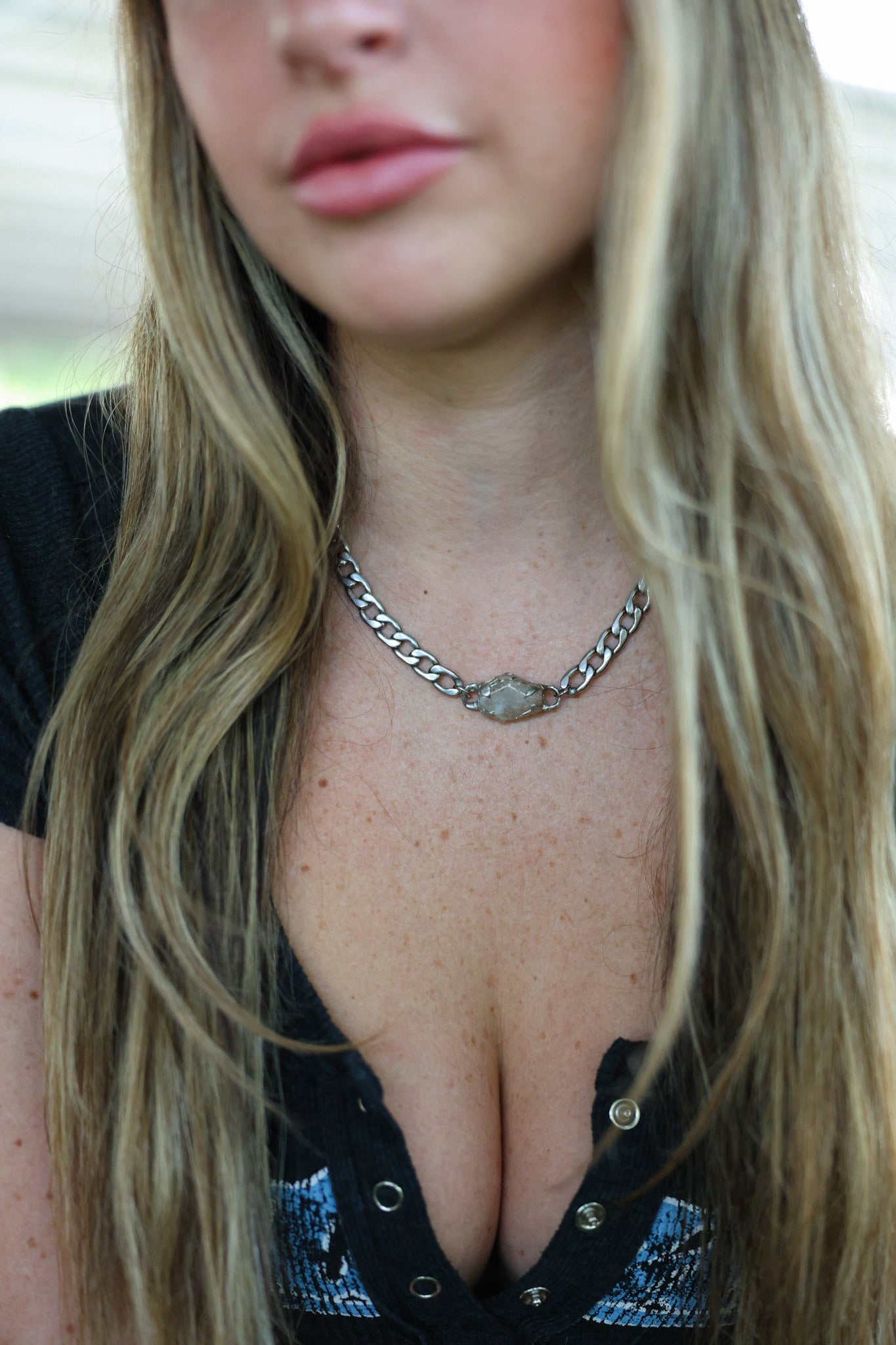 Citrine Jagged Necklace