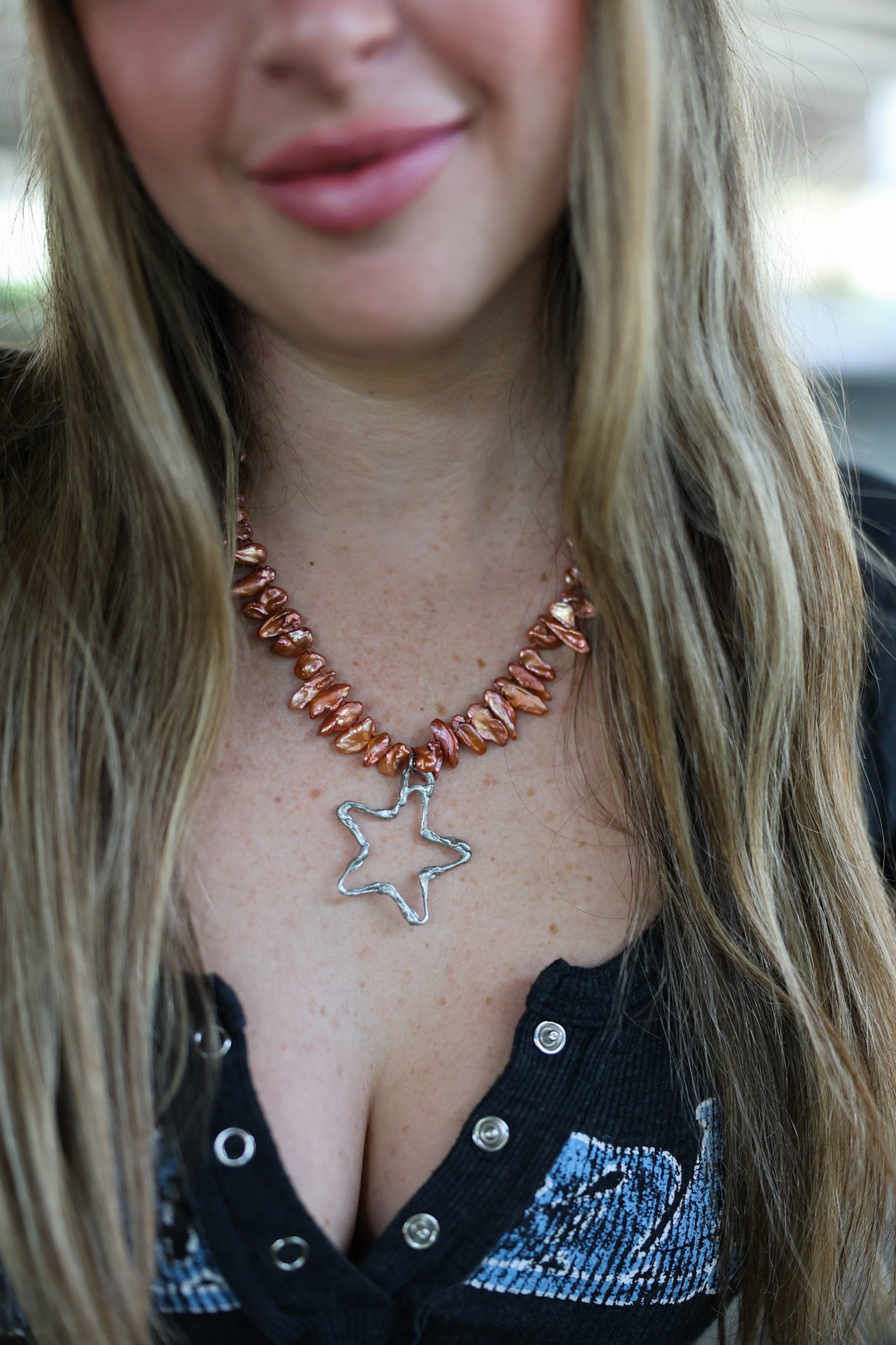 Peach Necklace