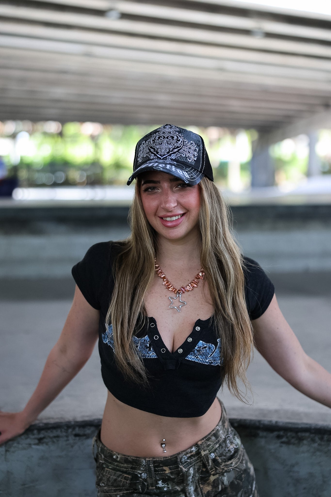Peach Necklace