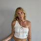 SPIKEY HEART TIE-UP NECKLACE