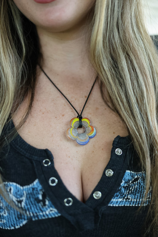 Flower Tie-Up Necklace