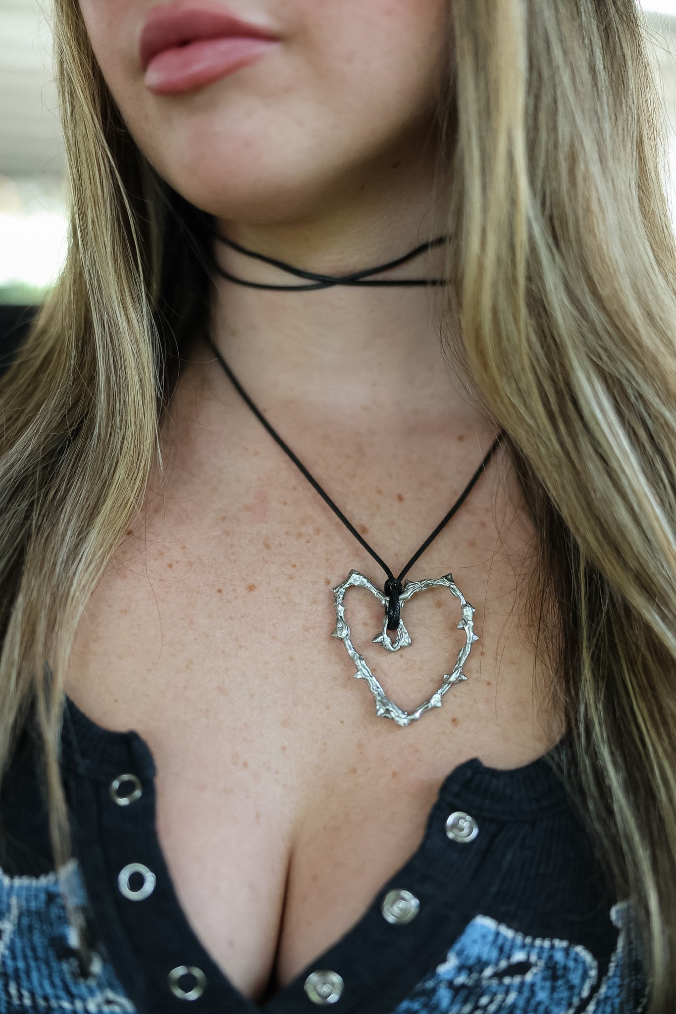 Heart Tie-Up Necklace