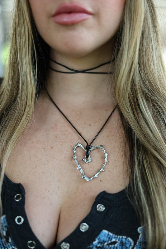 Heart Tie-Up Necklace