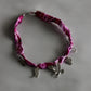 PINK CHARM BANDANA NECKLACE