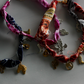 BLUE BANDANA CHARM NECKLACE