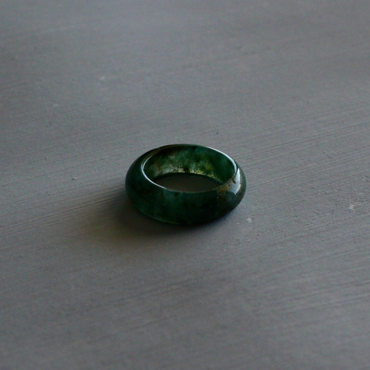 MOSS AGATE RING