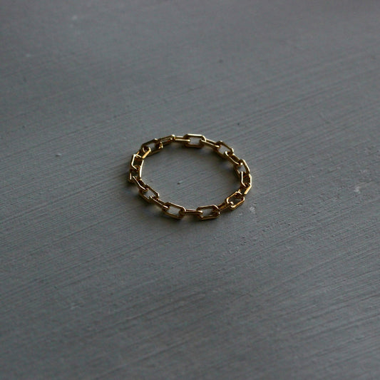 PAPERCLIP CHAIN RING