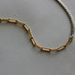 PAPERCLIP TWO TONE NECKLACE