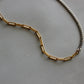 PAPERCLIP TWO TONE NECKLACE