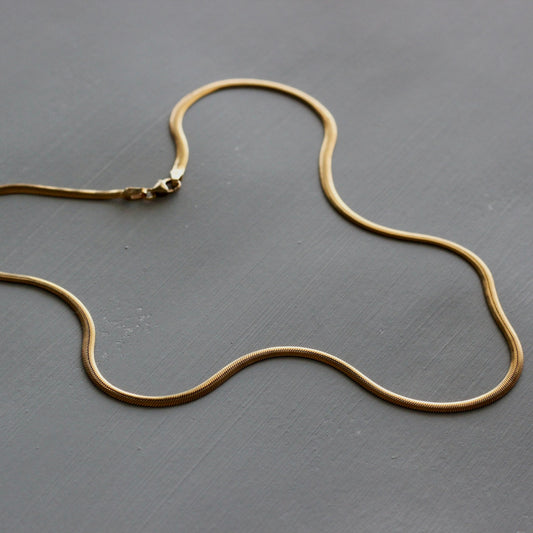 HERRINGBONE NECKLACE (G)