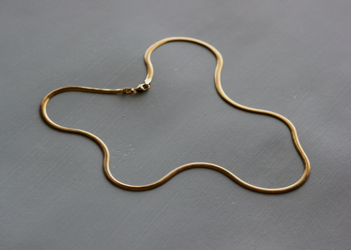 HERRINGBONE NECKLACE (G)