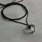 SPIKEY HEART TIE-UP NECKLACE