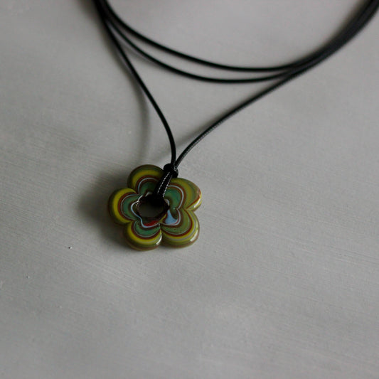 FLOWER TIE-UP NECKLACE